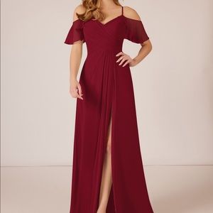 Azazie | Burgundy Dakota Bridesmaid Dress